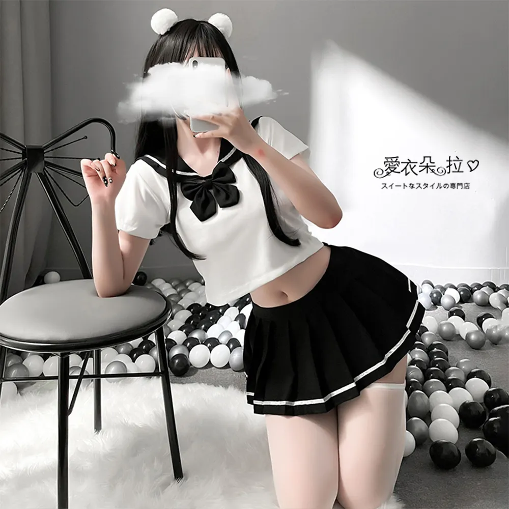 ＊愛衣朵拉＊水手學生制服角色扮演上衣百摺裙C077 歷史價格詳細信息