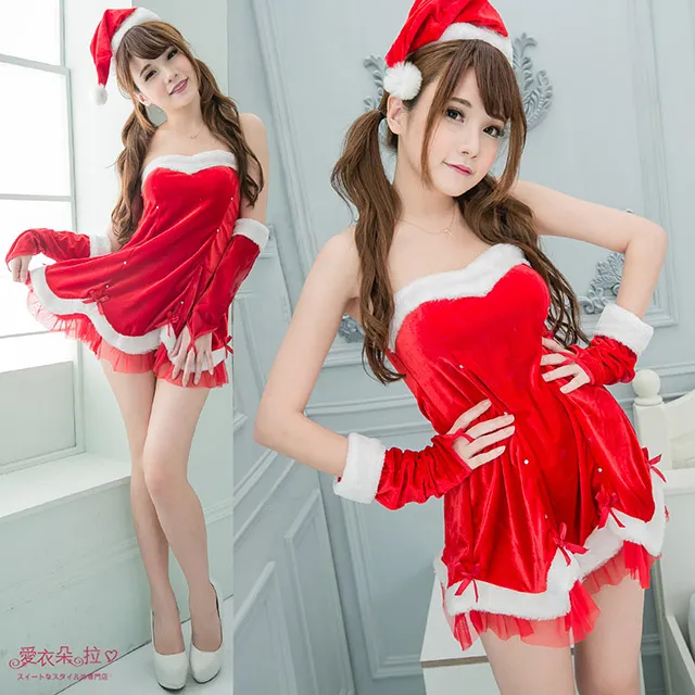 【愛衣朵拉】紅色洋裝情趣睡衣 情人節禮物 性感綁帶內衣(附送頭飾/小披肩) 歷史價格詳細信息
