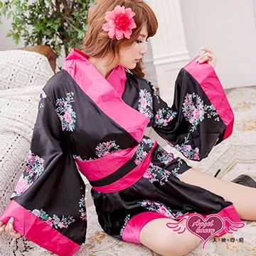 【天使霓裳】深V花朵蕾絲 薄紗半透連身情趣性感睡衣(粉桔F) 歷史價格詳細信息