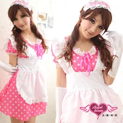 甜心小女僕．鏤空露乳開檔掛脖連身貓裝3件組 歷史價格詳細信息