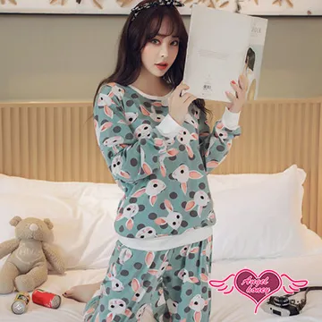 天使霓裳 居家睡衣 滿愛小兔 兩件式休閒舒適睡衣組(深粉) 歷史價格詳細信息