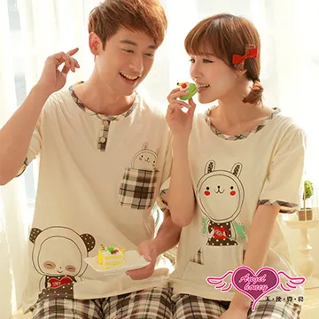 天使霓裳 日系棉質成套情侶款卡通居家睡衣(男F/女F ) 歷史價格詳細信息