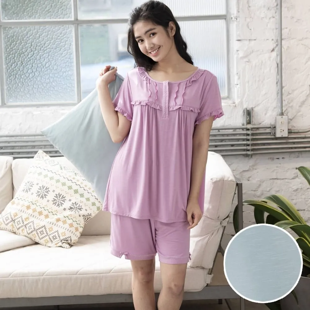 【華歌爾睡衣】環保海藻纖維 M-L短袖睡衣褲(粉) 居家休閒-LWB55001PI 歷史價格詳細信息