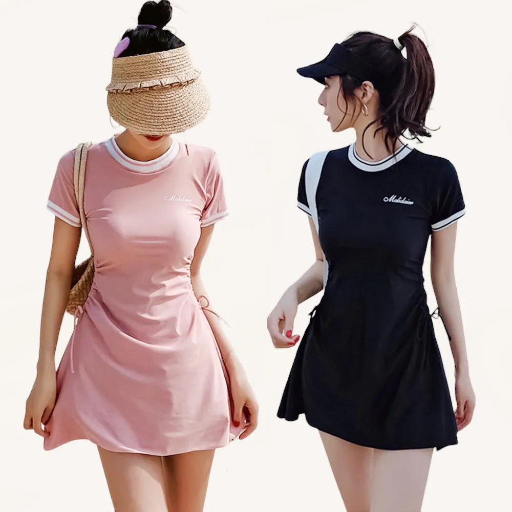 ????韓版泳衣 【運動風比基尼平角泳褲 】長袖兩組件泳裝 集中好 顯瘦遮肚 泳裝 泳衣 學生泳裝 大尺碼泳衣女款 長袖T 歷史價格詳細信息