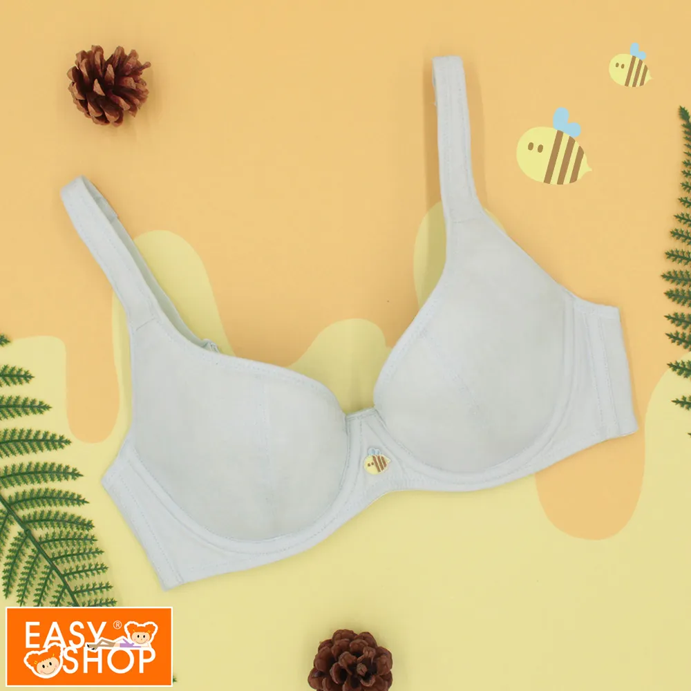 【EASY SHOP】easy body-Honeybee無鋼圈美國棉少女短背心-淡淡天空藍 歷史價格詳細信息