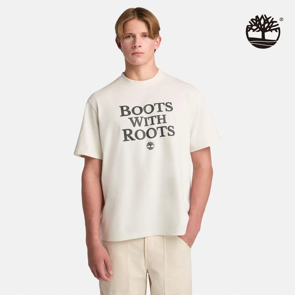 Timberland 男款白色黃靴標語短袖T恤|A6ADBCM9 歷史價格詳細信息