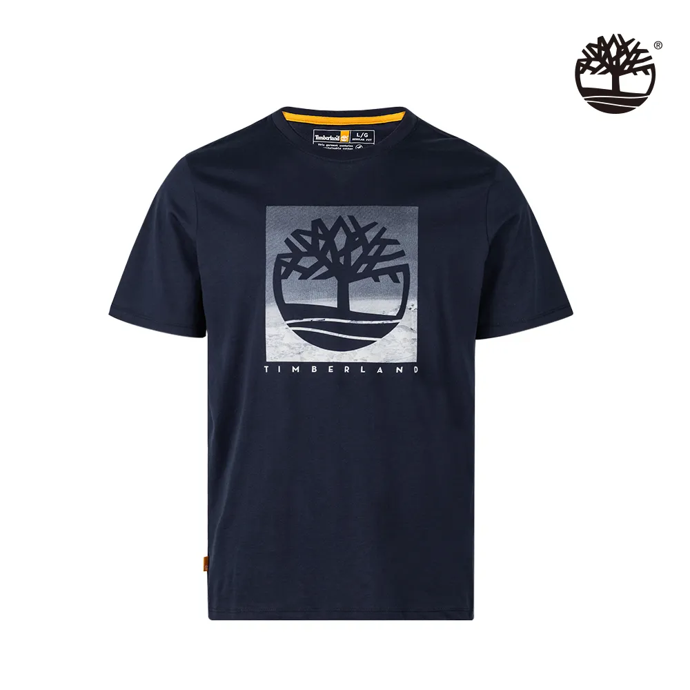 Timberland 男款深寶石藍印花短袖T恤|A44CF433 歷史價格詳細信息