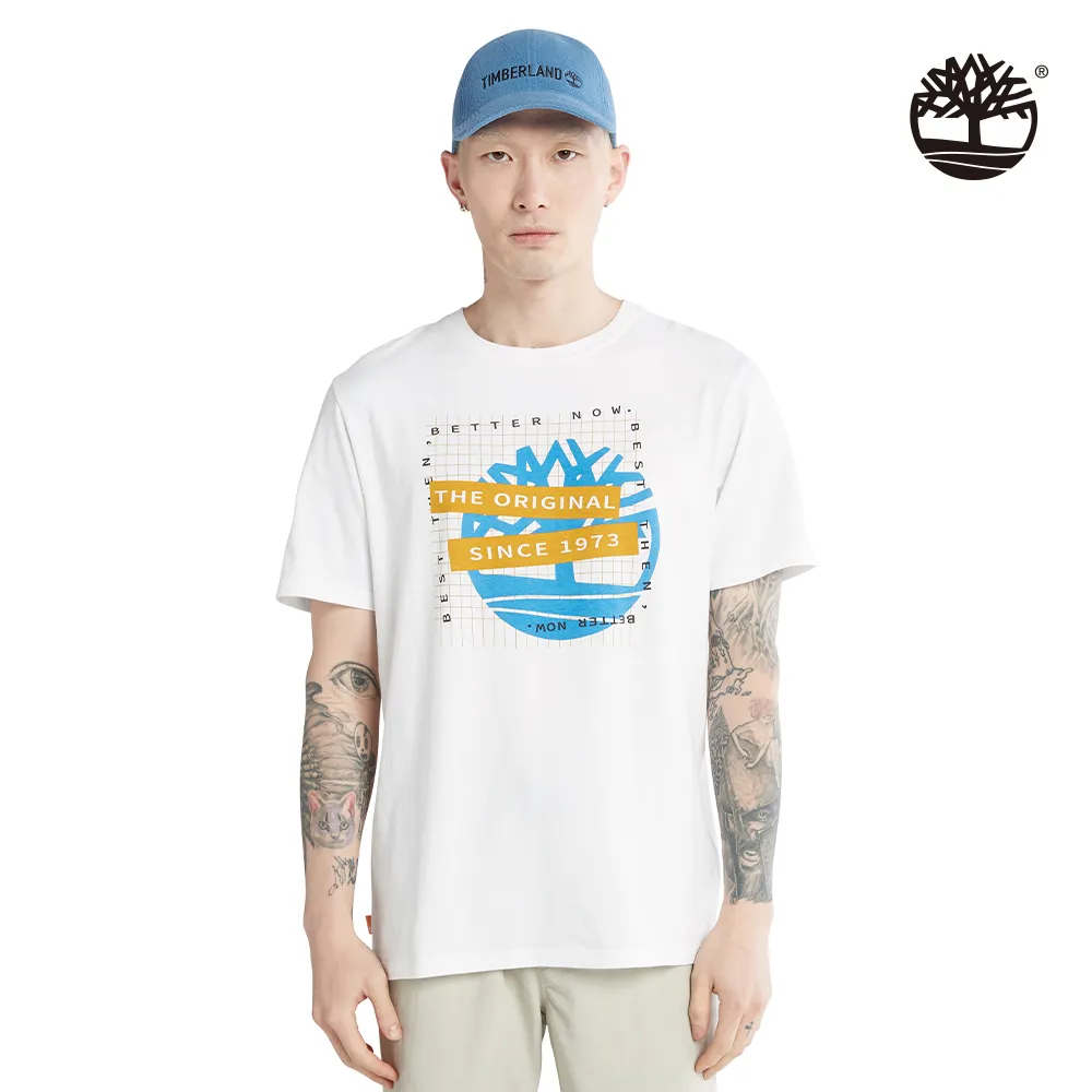 Timberland 女款白色圖案短袖T恤|A66D7CM9 歷史價格詳細信息