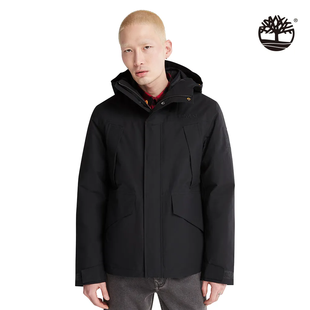 Timberland 男款黑色防水連帽夾克|A2EQT001 歷史價格詳細信息