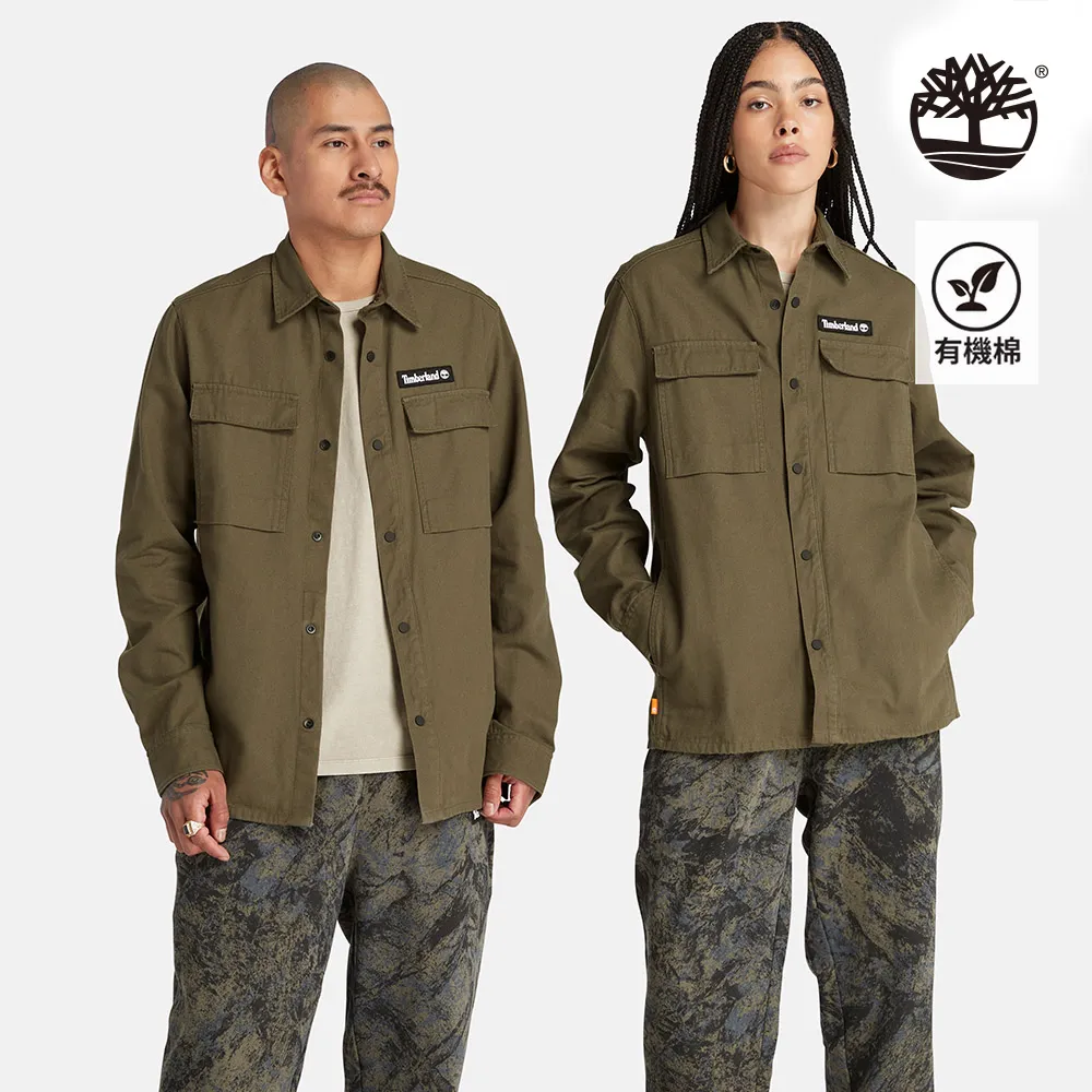 Timberland 中性款葉綠色長袖多功能襯衫外套|A6JNSA58 歷史價格詳細信息