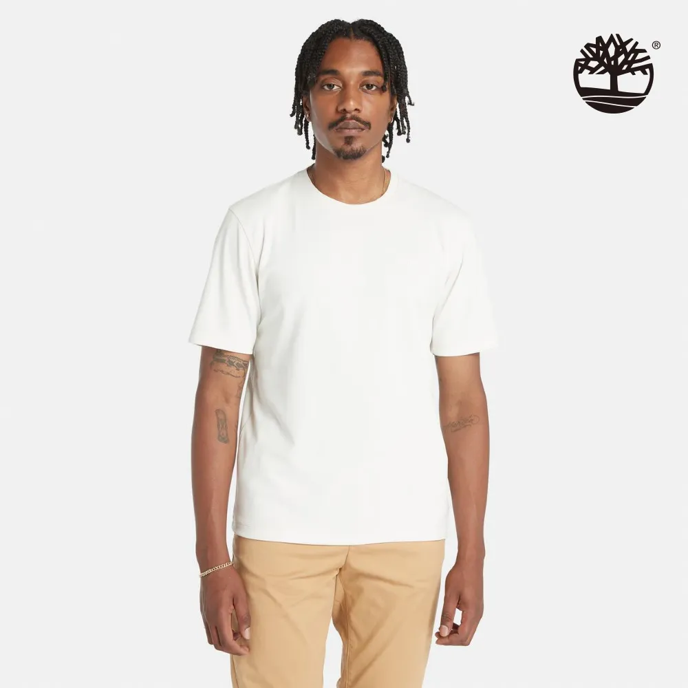 Timberland 男款白色休閒短袖POLO衫|A42A5100 歷史價格詳細信息