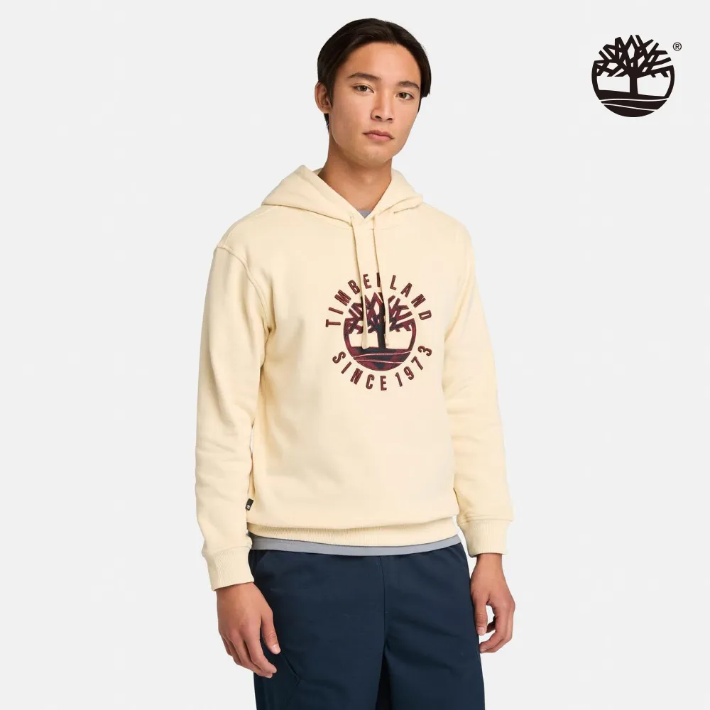 Timberland 男款象牙色LOGO印花圓領上衣|A6977EFL 歷史價格詳細信息