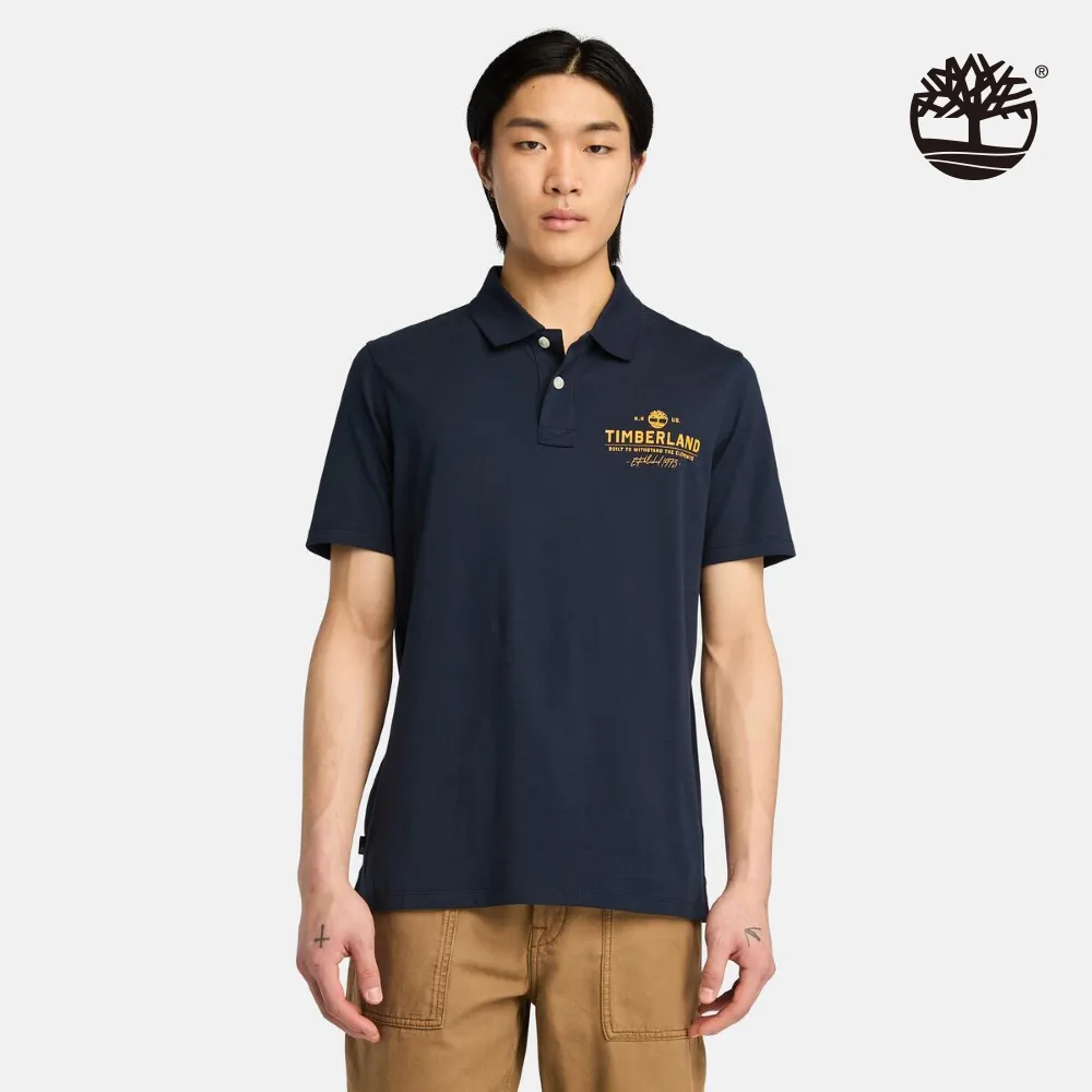 Timberland 男款深寶石藍休閒POLO衫|A441U433 歷史價格詳細信息