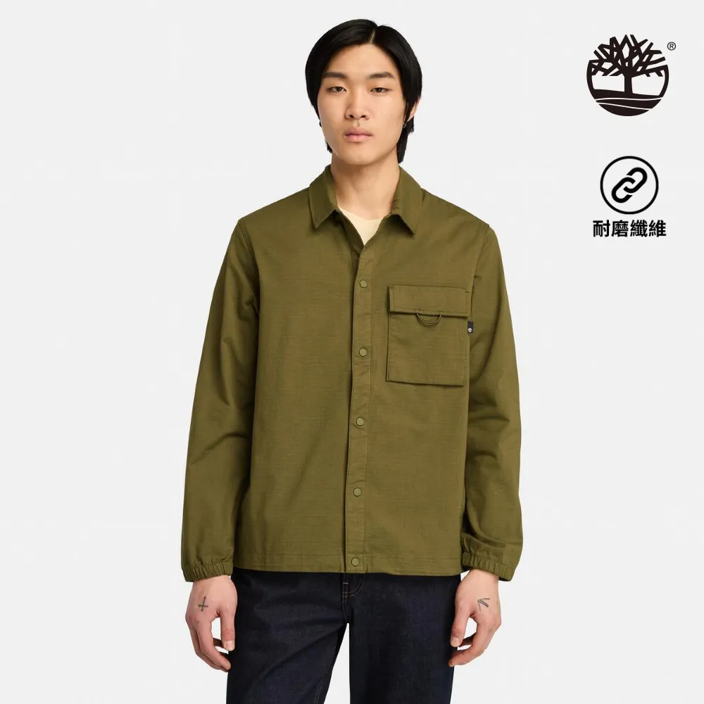 Timberland 男款橄欖綠色長袖襯衫外套|A5M3J302 歷史價格詳細信息