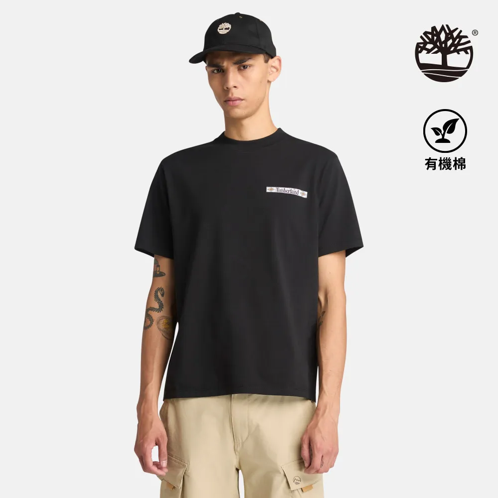 Timberland 男款黑色圖案短袖T恤|A6AA7001 歷史價格詳細信息