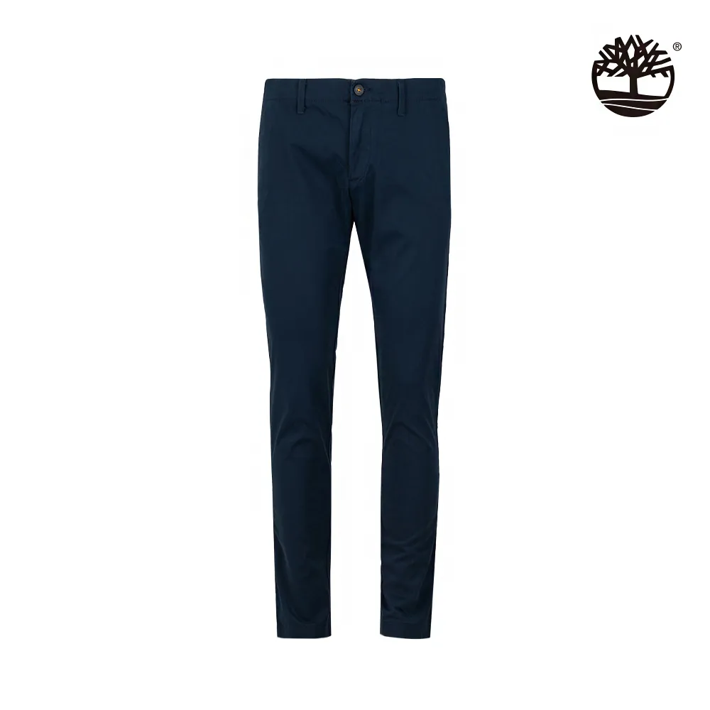 Timberland 男款深藍色有機棉Squam Lake彈力修身長褲|A5QWC433 歷史價格詳細信息