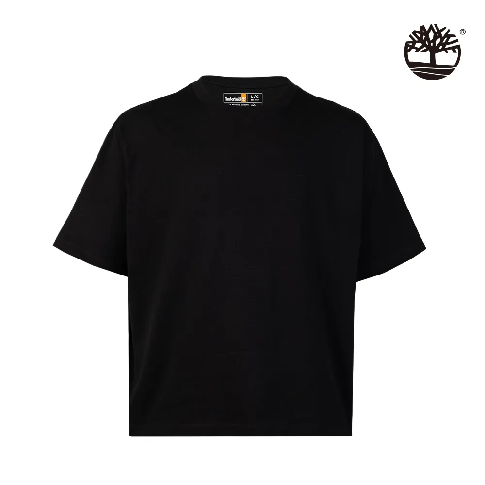 Timberland 女款黑色大樹Logo短版T恤|A5X79001 歷史價格詳細信息