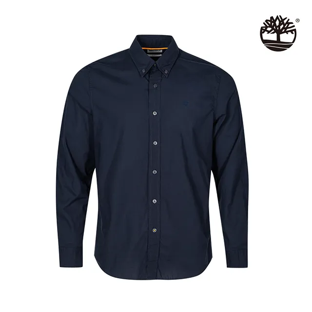 Timberland 男款深寶石藍府綢長袖襯衫外套|A2ANC433 歷史價格詳細信息