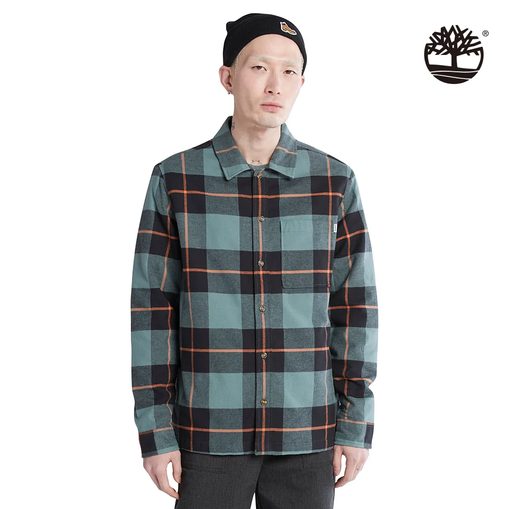 Timberland 男款鳳仙花綠有機棉經典黃靴負片印花長袖T恤|A69YH392 歷史價格詳細信息