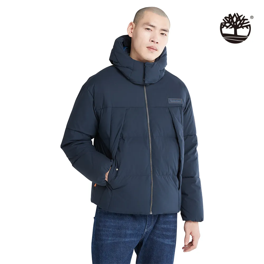 Timberland 男款深藍色環保纖維再生羽絨防潑水派克大衣|A5RFG433 歷史價格詳細信息