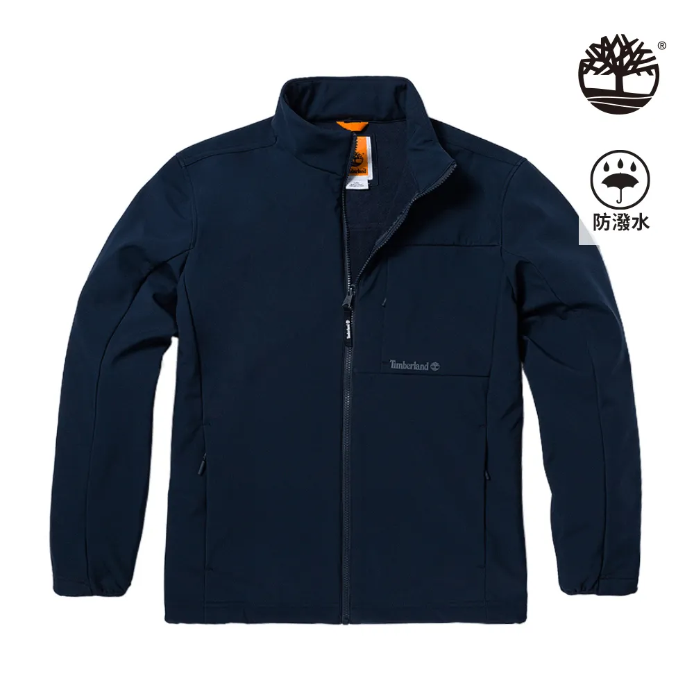 Timberland 男款水磨藍色棉麻牛仔長袖襯衫外套|A2CJPH87 歷史價格詳細信息