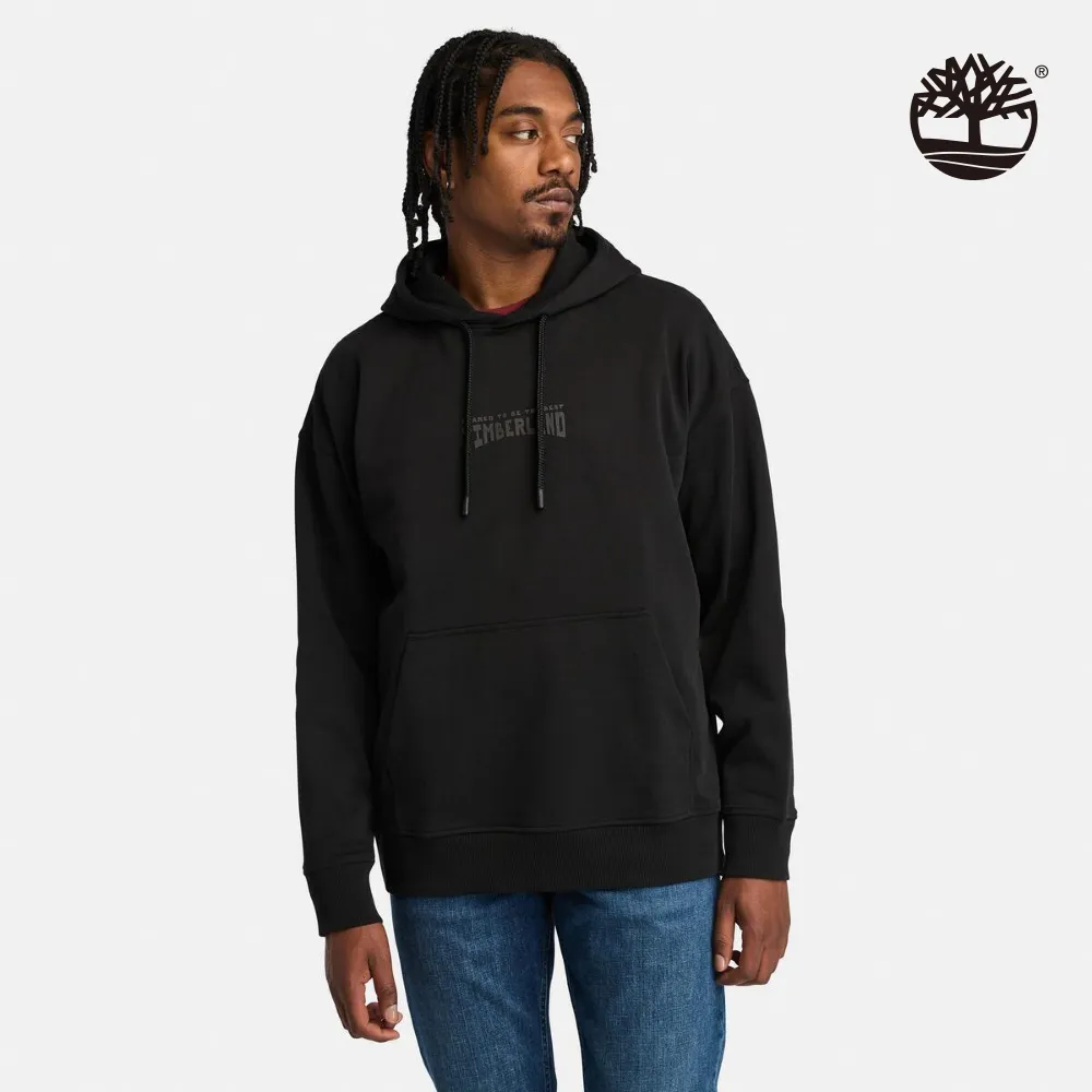 Timberland 男款黑色背面經典樹形LOGO連帽大學T|A2FV7P56 歷史價格詳細信息