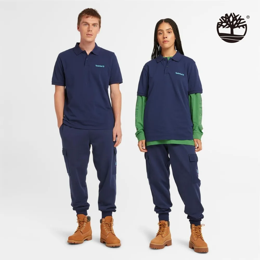 Timberland 中性灰藍色LOGO短袖T恤|A5PXTDH3 歷史價格詳細信息
