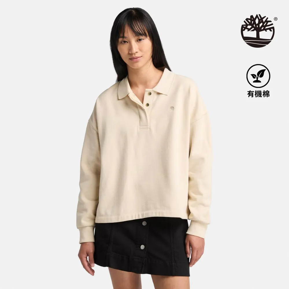 【Timberland】女款象牙色長袖POLO衫(A5Z6FEFL) 歷史價格詳細信息