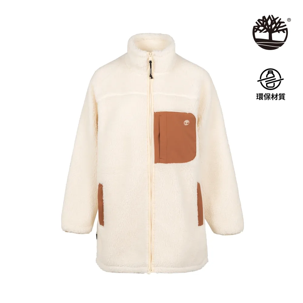 Timberland 女款白煙色線條LOGO連帽長袖上衣|A6AZ2V04 歷史價格詳細信息