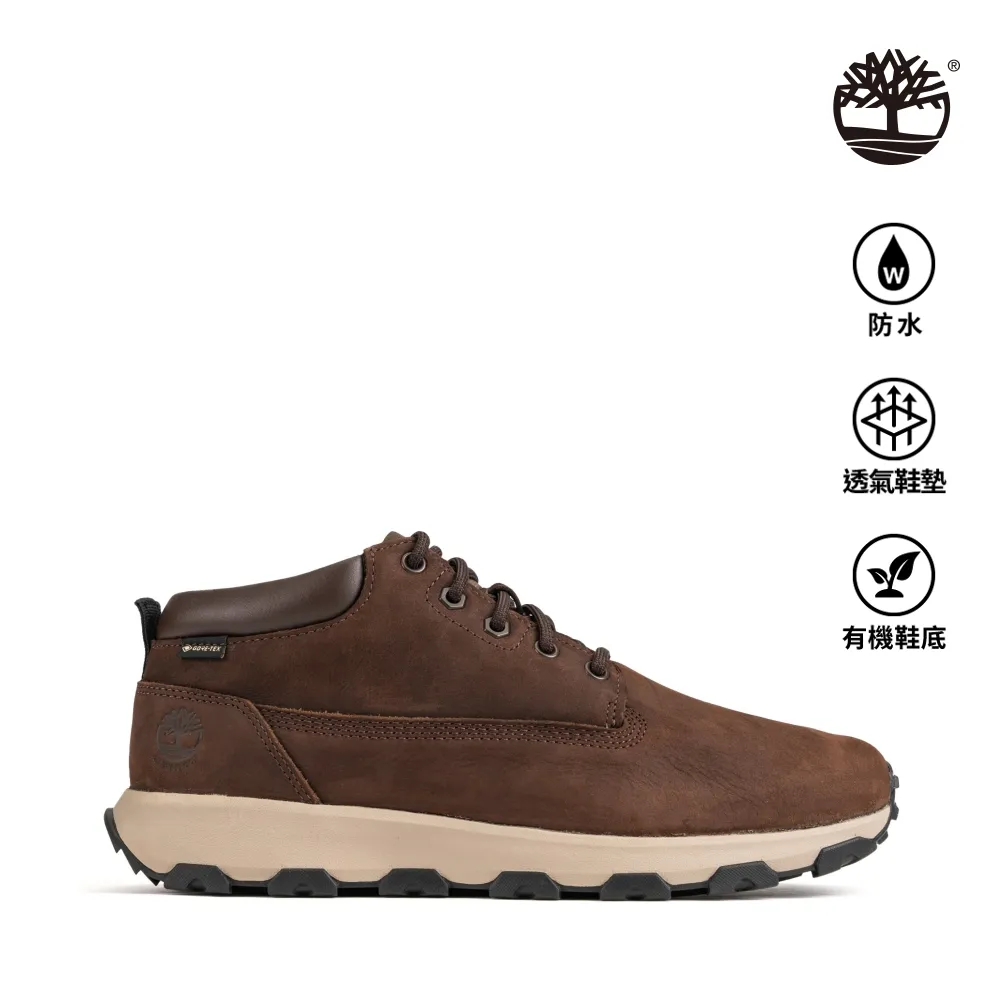 Timberland 男款深棕色全粒面皮革中筒休閒靴|A65ZF242 歷史價格詳細信息