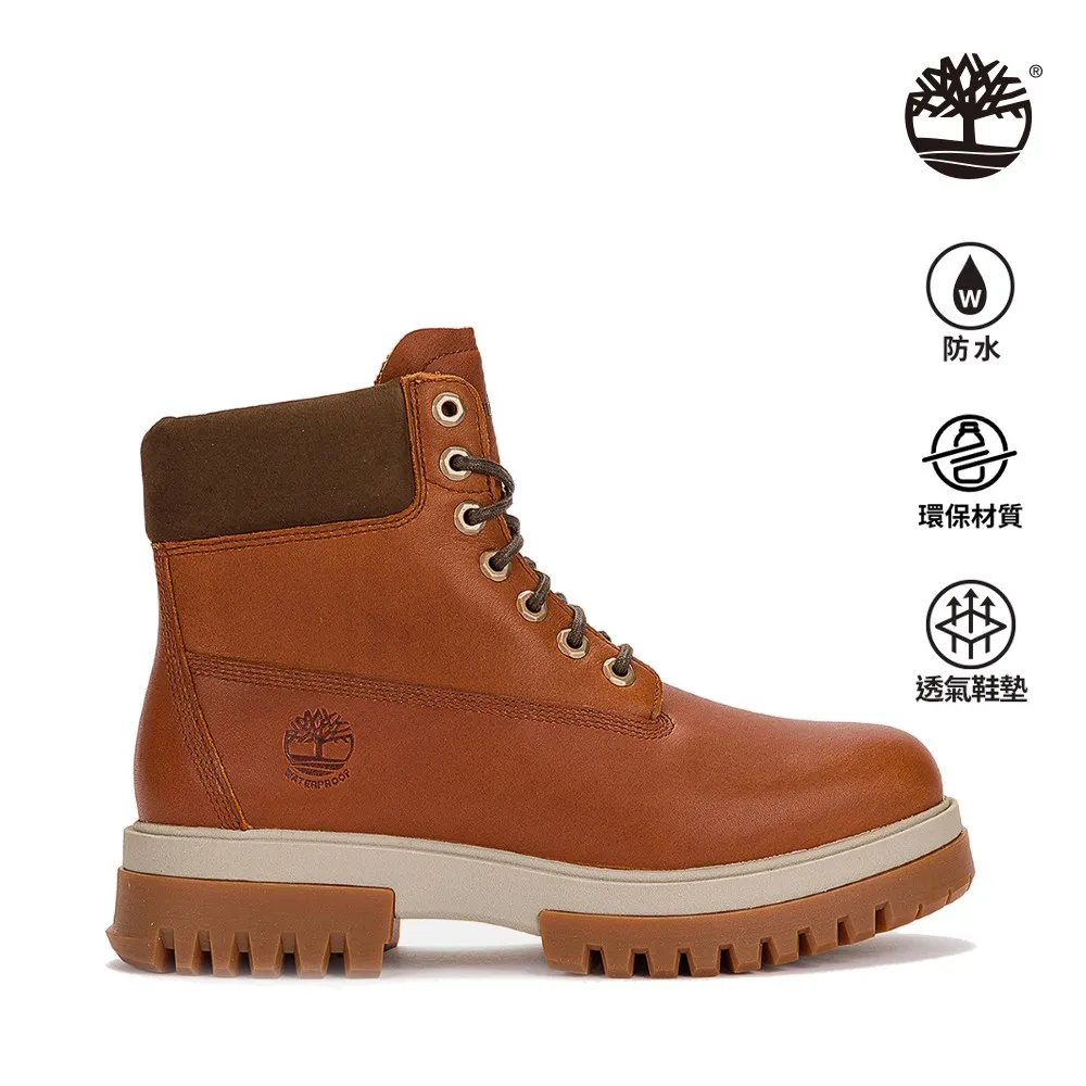 Timberland 男款棕色全粒面皮革 Timberland® Premium 中筒防水靴|A5YHH212 歷史價格詳細信息