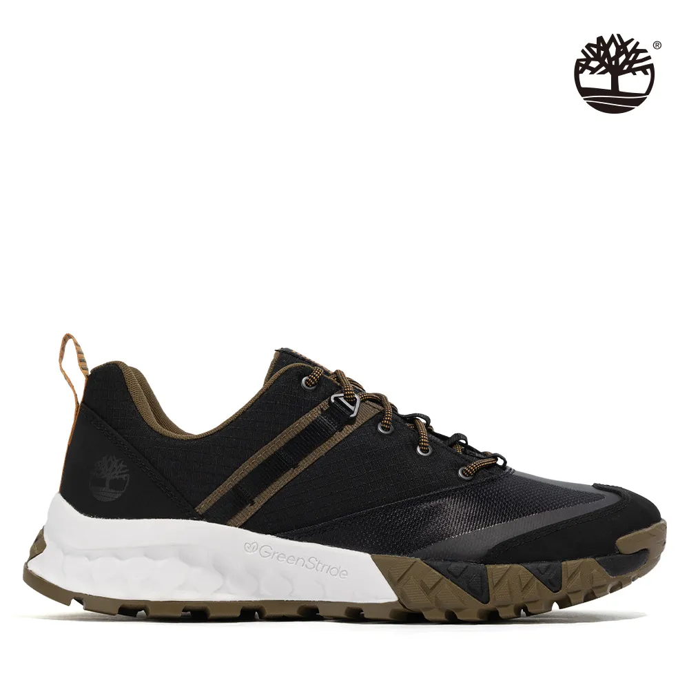 Timberland 女款黑色皮革織物拼接緩震Seoul City休閒鞋|A5M4H015 歷史價格詳細信息