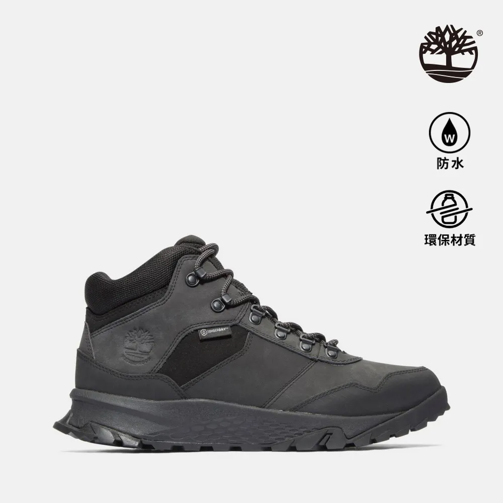 Timberland 男款黑色Lincoln Peak防水織物皮革拼接運動鞋|A2E1B015 歷史價格詳細信息