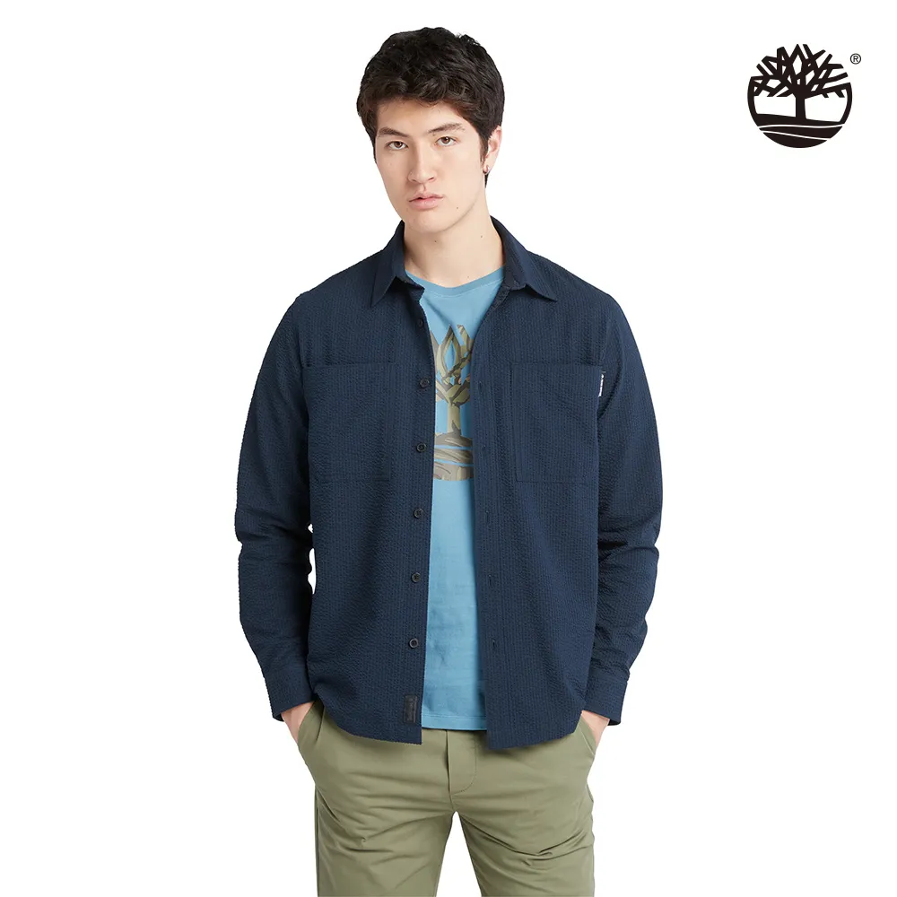 【Timberland】男款深藍色TIMBERCHILL吸濕透氣襯衫外套(A68BN433) 歷史價格詳細信息