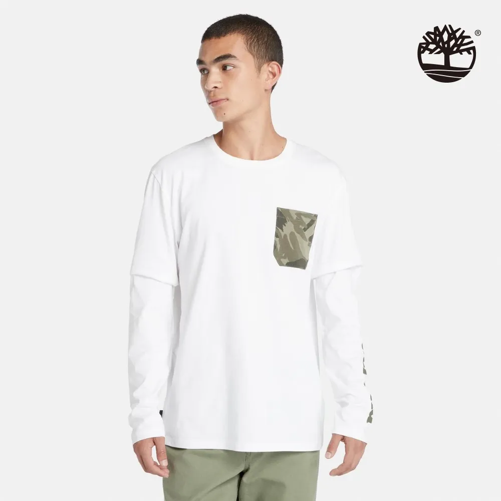 【Timberland】男款白色迷彩短袖T恤(A2Q5Q100) 歷史價格詳細信息