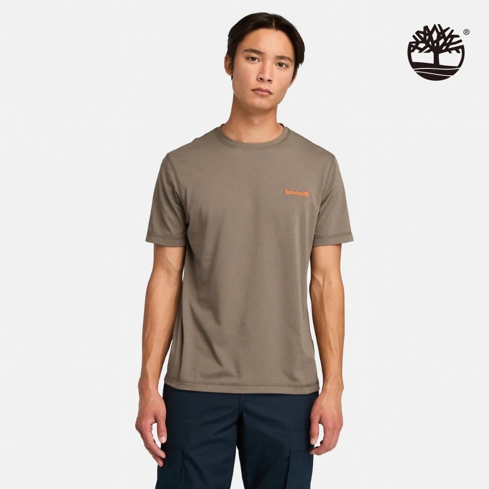 Timberland 男款咖啡色吸濕排汗短袖T恤|A2NYHBK0 歷史價格詳細信息