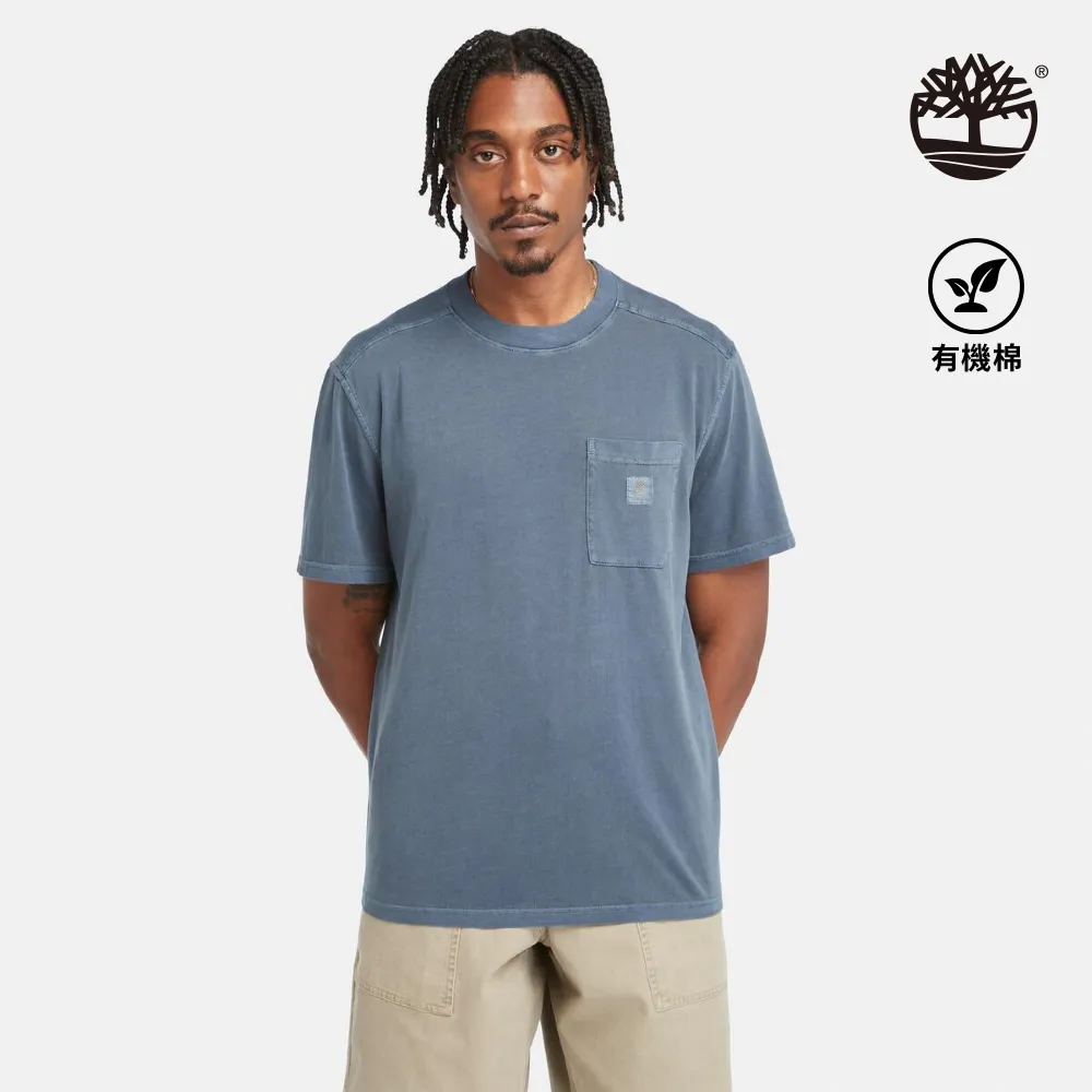 Timberland 男款深寶石藍口袋格紋襯衫外套|A44H5B68 歷史價格詳細信息