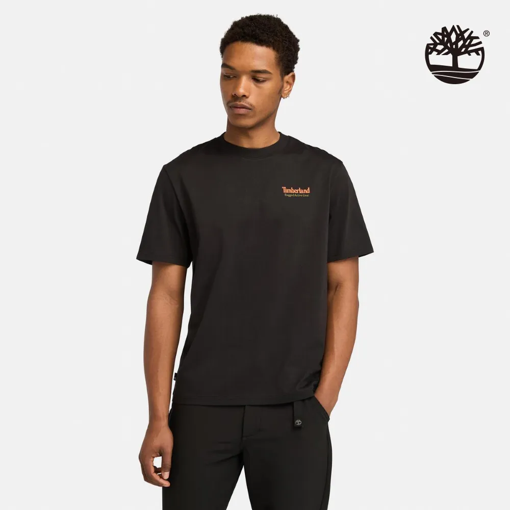 Timberland 男款黑色背面圖案T恤|A69Z5001 歷史價格詳細信息