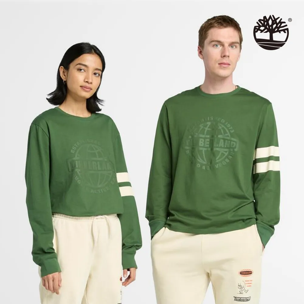 Timberland 中性綠色印花長袖T恤|A43E5EIN 歷史價格詳細信息