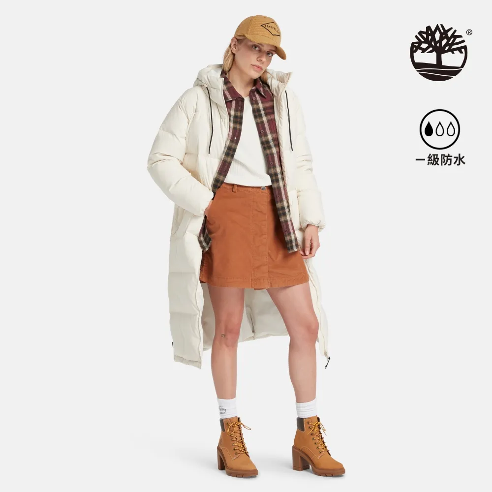 Timberland 女款白煙色線條LOGO連帽長袖上衣|A6AZ2V04 歷史價格詳細信息