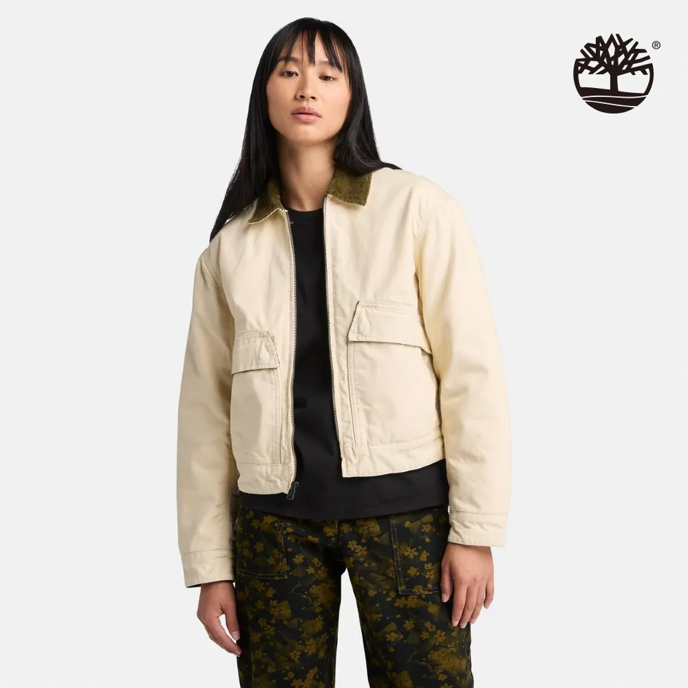 Timberland 女款象牙白帆布中筒休閒靴|A2R1AETJ 歷史價格詳細信息