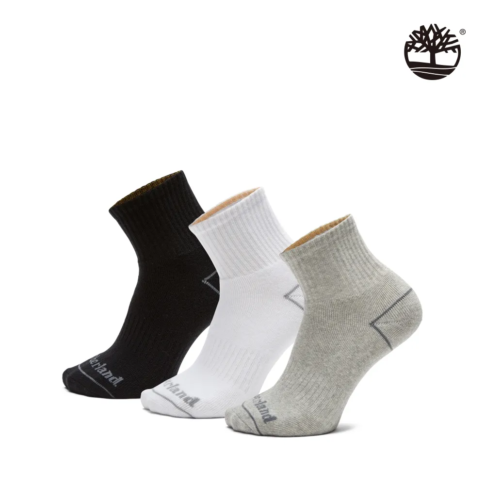 TIMBERLAND 三入組比狄福德羅紋針織半緩衝長襪 黑 A1F1M-001 歷史價格詳細信息