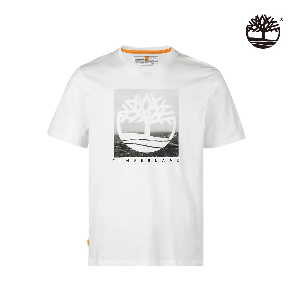 Timberland 男款白色印花短袖T恤|A29C5100 歷史價格詳細信息