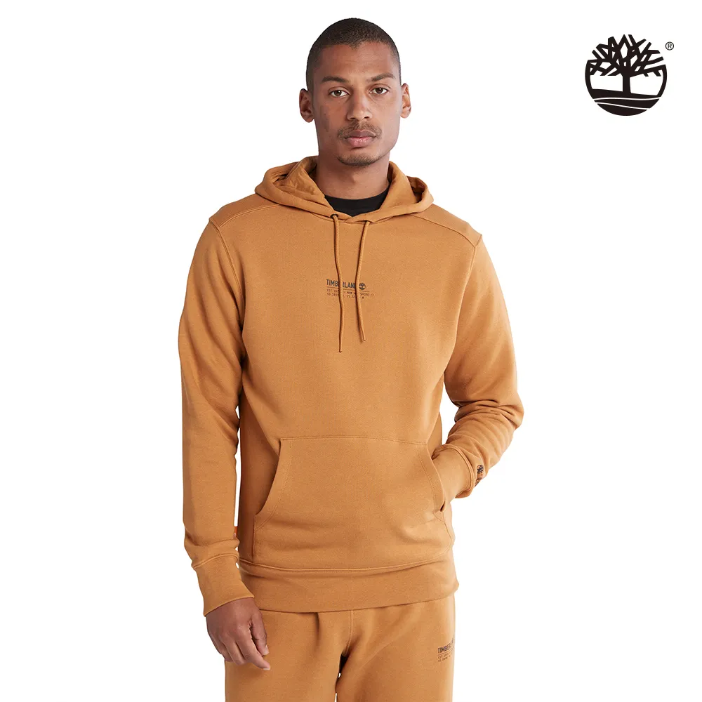 Timberland 中性小麥色有機棉經緯度印花連帽上衣|A5UF5P47 歷史價格詳細信息