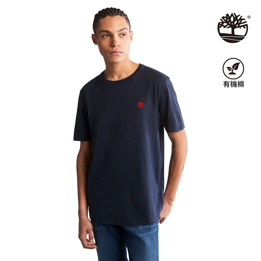 Timberland 男款深藍色有機棉地球英雄印花長袖T恤|A6A21433 歷史價格詳細信息