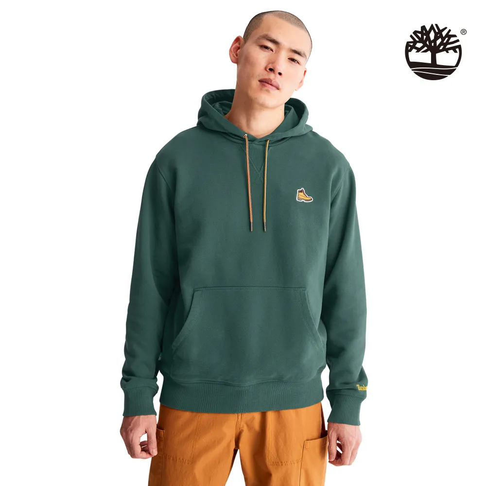 Timberland 男款鳳仙花綠有機棉經典黃靴負片印花長袖T恤|A69YH392 歷史價格詳細信息