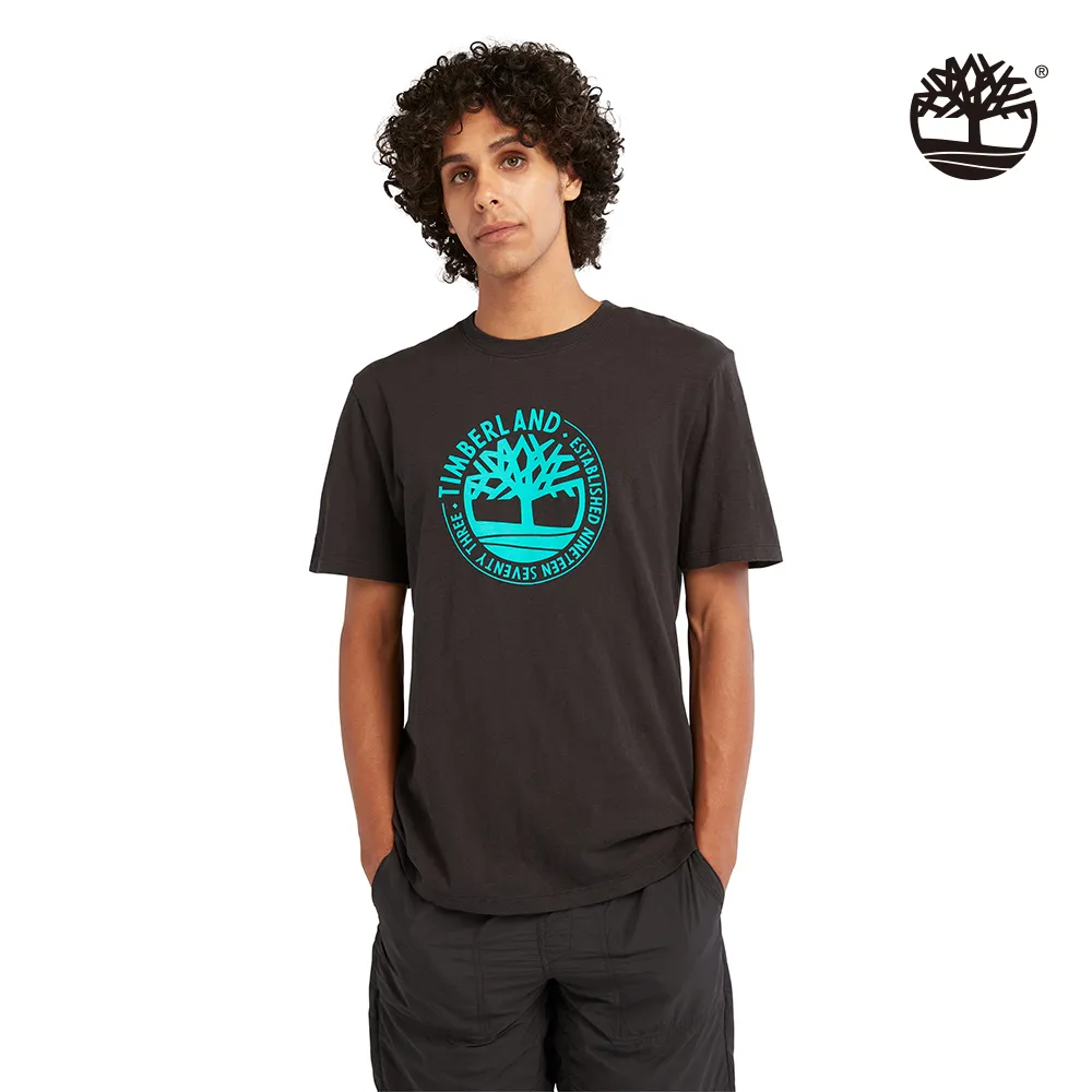 Timberland 男款黑色樹型LOGO防水連帽外套|A2CEF001 歷史價格詳細信息