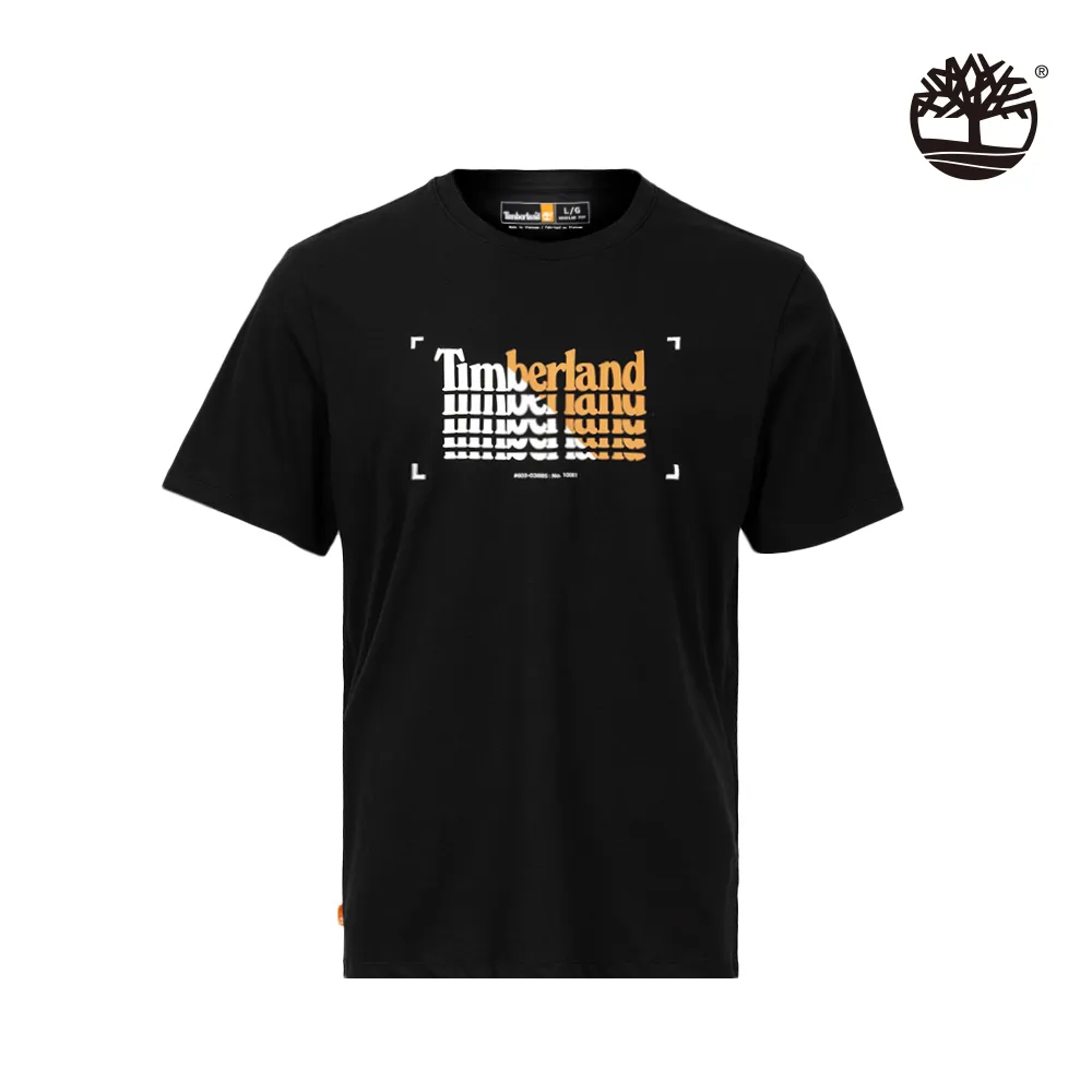 Timberland 男款黑色胸前大樹刺繡Logo圓領短袖T恤|A6F7Q001 歷史價格詳細信息