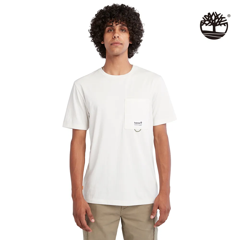 【Timberland】男款復古白色口袋襯衫(A661WCM9) 歷史價格詳細信息
