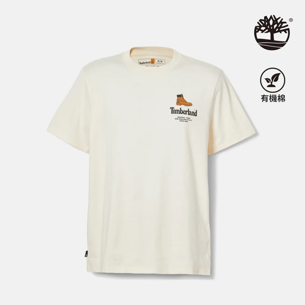 Timberland 女款白煙色Logo 短袖T恤|A6HPHV04 歷史價格詳細信息